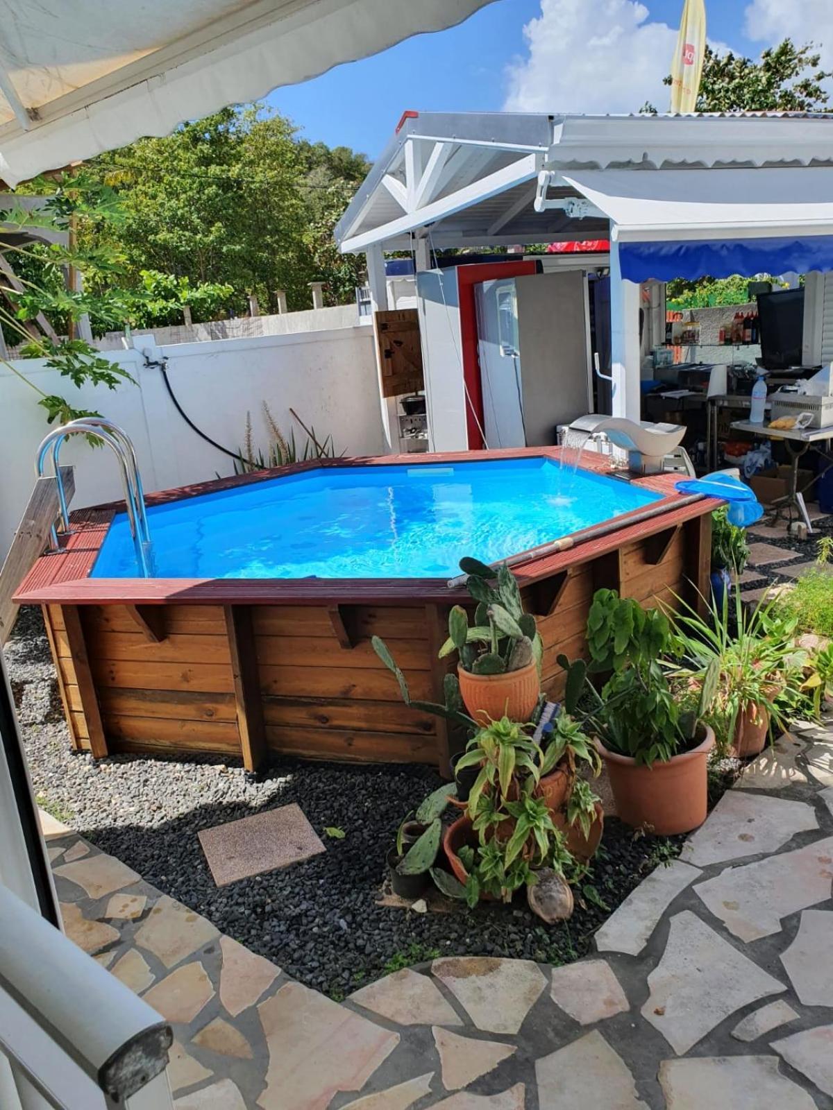 Le Sable Bleu - Evasion Tropicale A Sainte-Anne - Plage 5Min - Piscine - Parking - Logement Climatise - Vue Sur Les Palmiers - Parfait Pour Sejours En Famille Ou Entre Amis Екстериор снимка